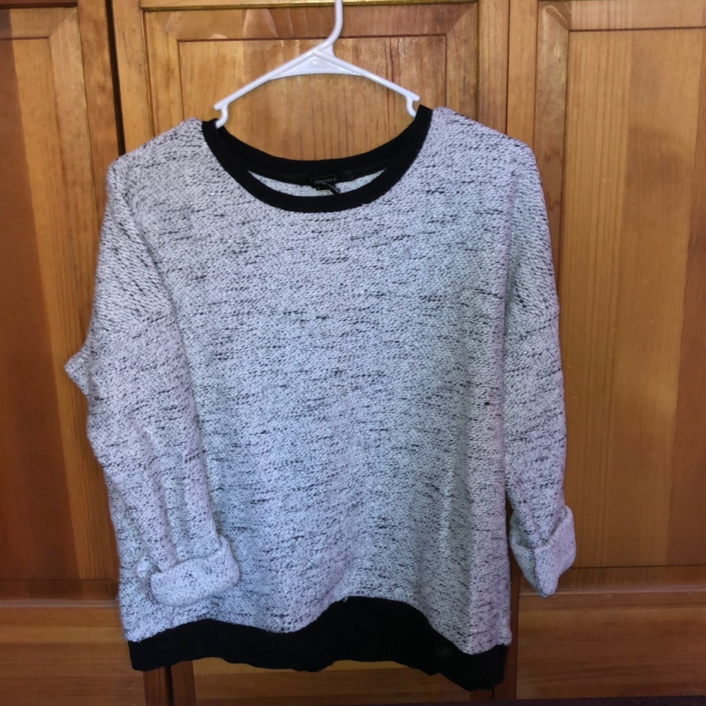 Black and white sweater